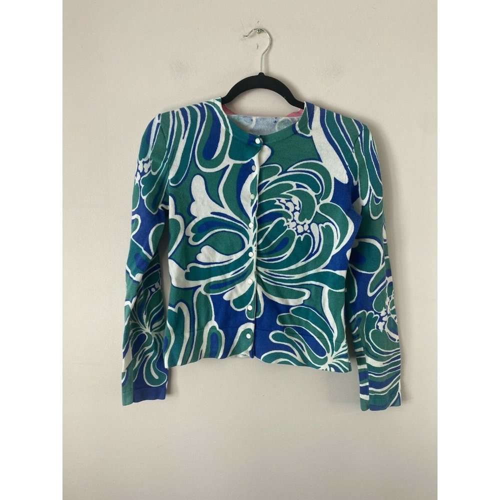 Lilly Pulitzer Long Sleeve Button Front Cardigan Womens Small
